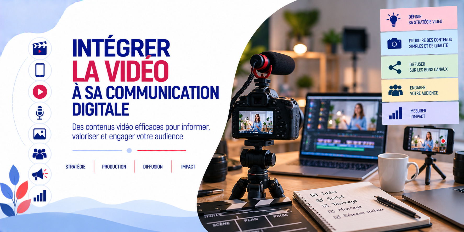 INTÉGRER LA VIDÉO À SA COMMUNICATION DIGITALE • en présentiel