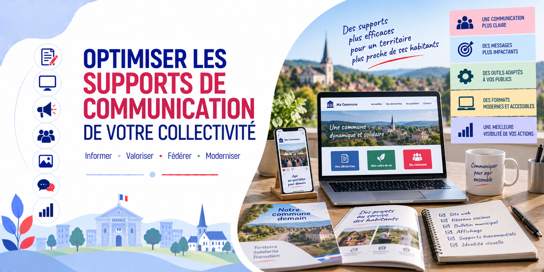 OPTIMISER LES SUPPORTS DE COMMUNICATION DE VOTRE COLLECTIVITÉ • en présentiel