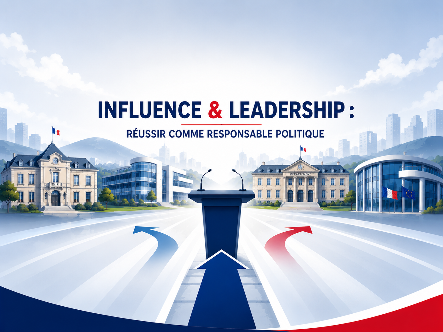 INFLUENCE & LEADERSHIP : RÉUSSIR COMME RESPONSABLE POLITIQUE • en mixte présentiel : e-learning + session en présentiel