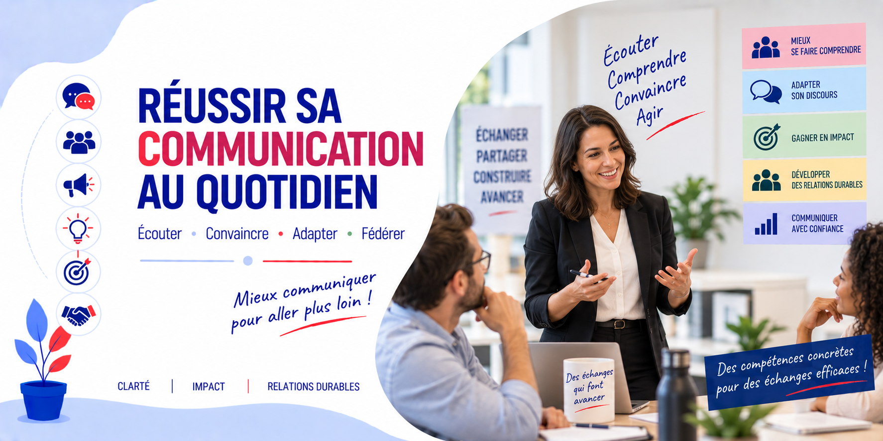 RÉUSSIR SA COMMUNICATION AU QUOTIDIEN • en présentiel