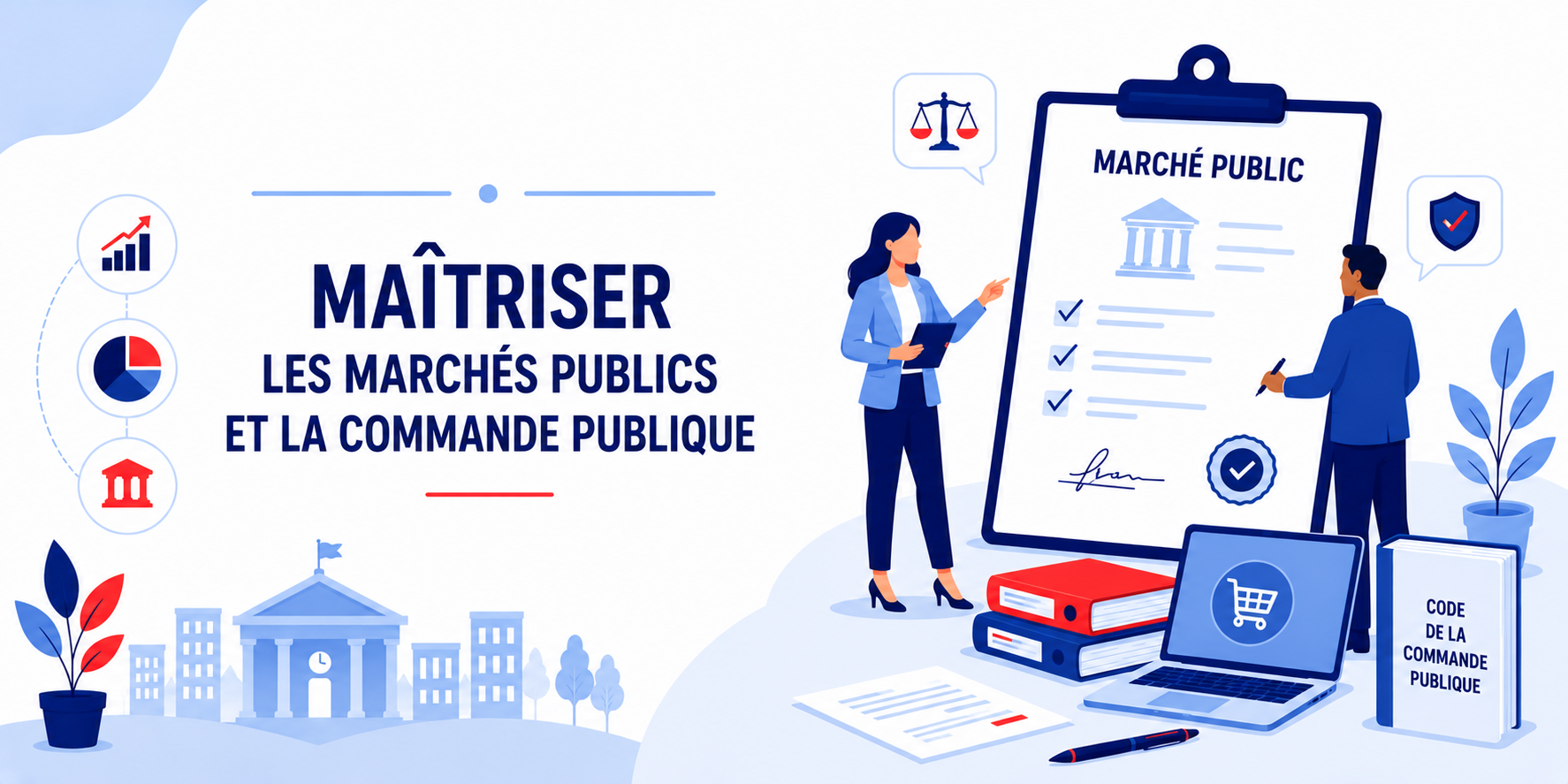 MAÎTRISER LES MARCHÉS PUBLICS ET LA COMMANDE PUBLIQUE • en distanciel (visioconférence avec formateur)