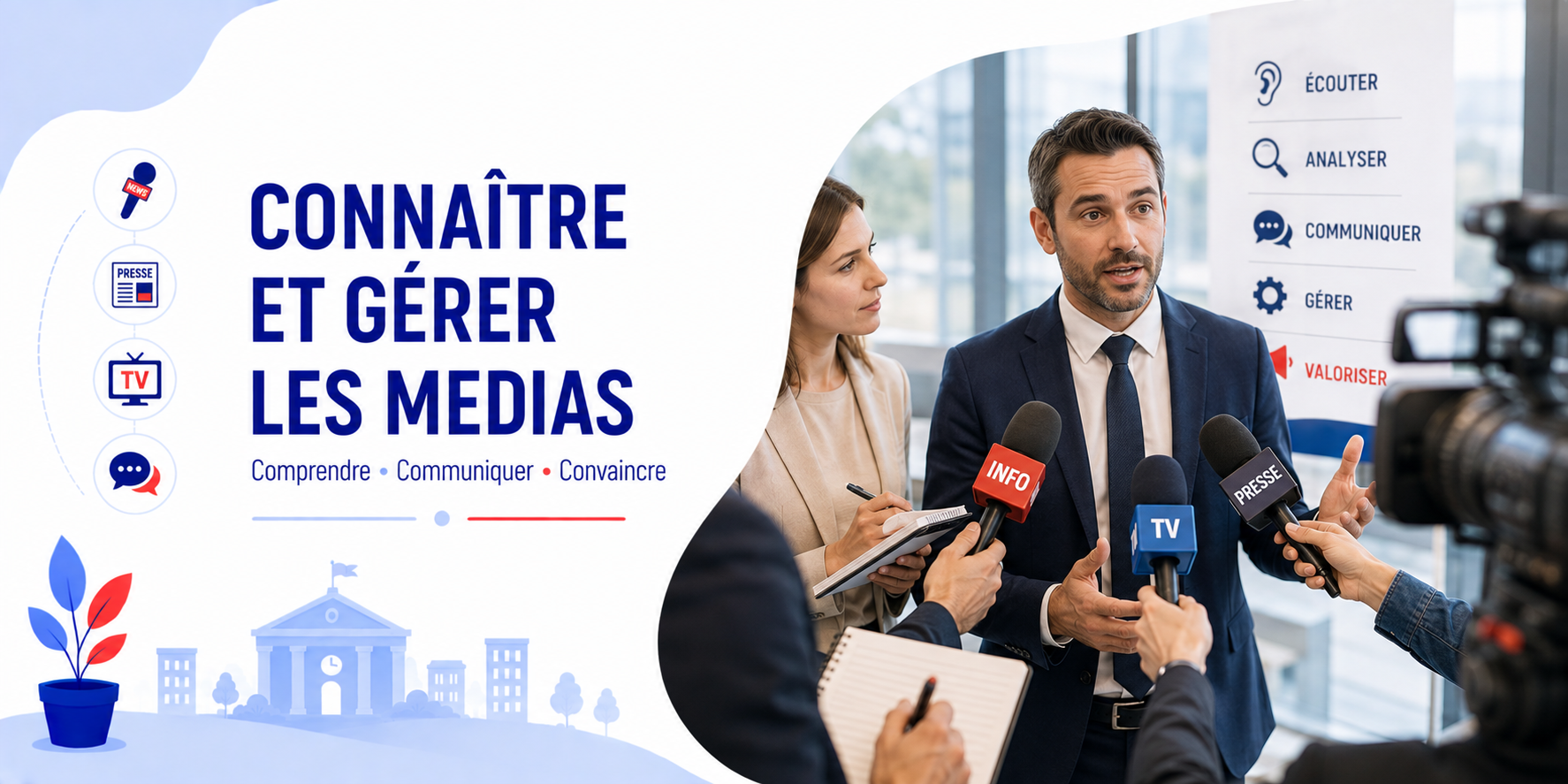 CONNAÎTRE ET GÉRER LES RELATIONS MEDIAS • en distanciel (visioconférence avec formateur)