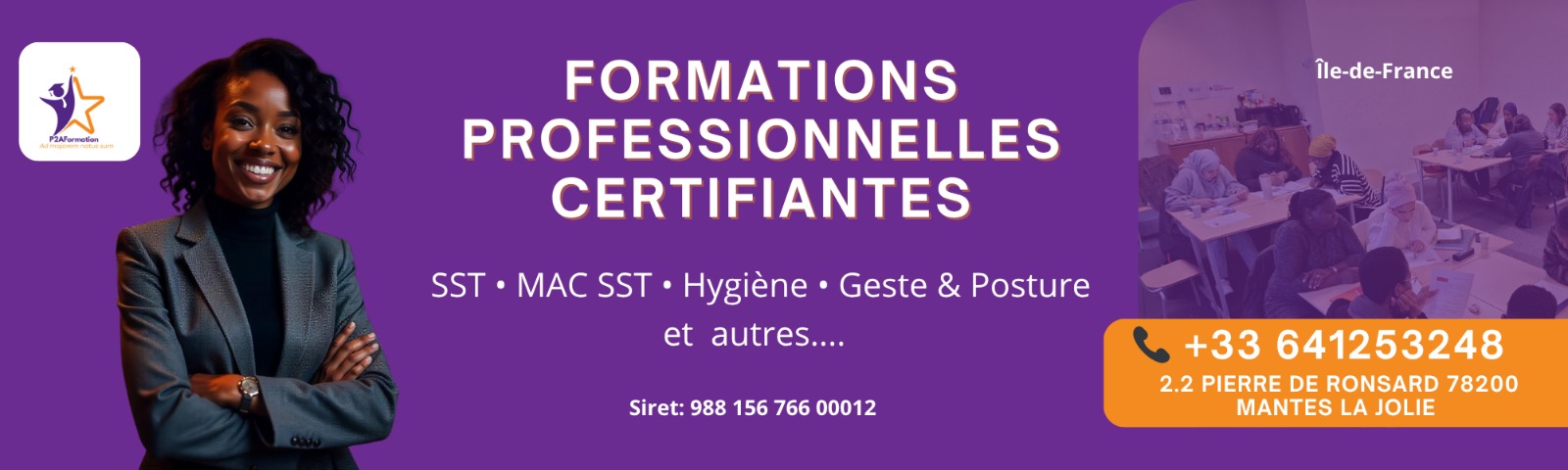 P2A FORMATION - Footer