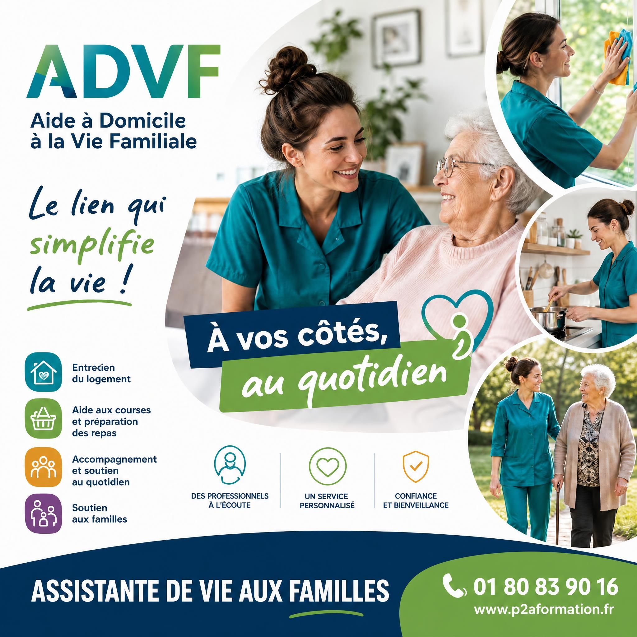 DEVENIR  ASSISTANT(E) DE VIE AUX FAMILLES   (Financement Possible)