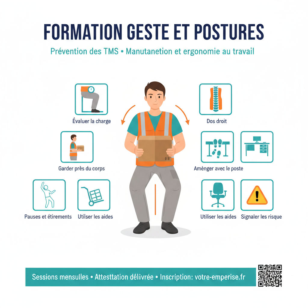 GESTES & POSTURES  :         Prévention des Troubles Musculosquelettiques (TMS)