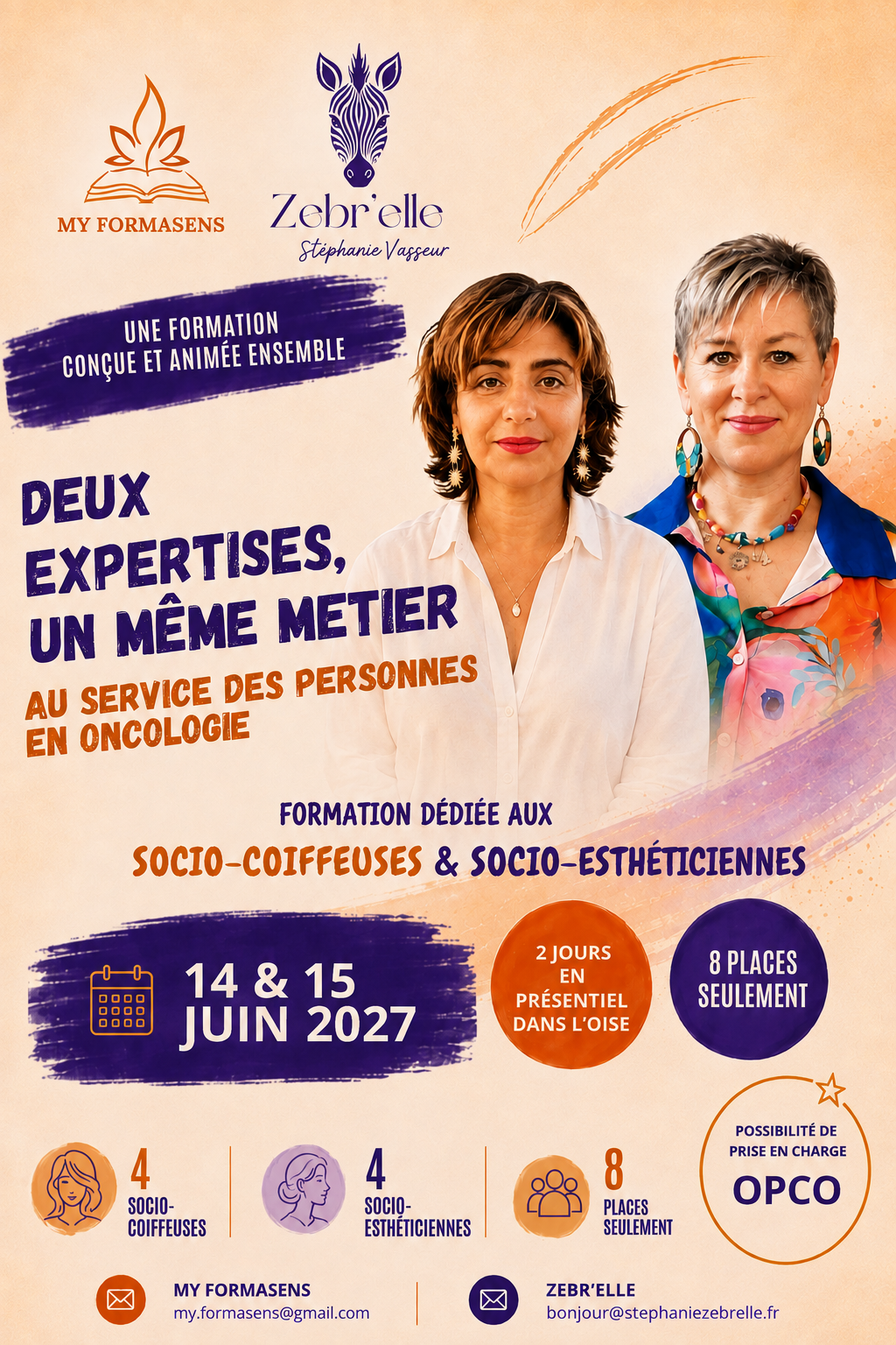 Deux expertises, un même accompagnement en oncologie (socio coiffeuses/esthéticiennes)