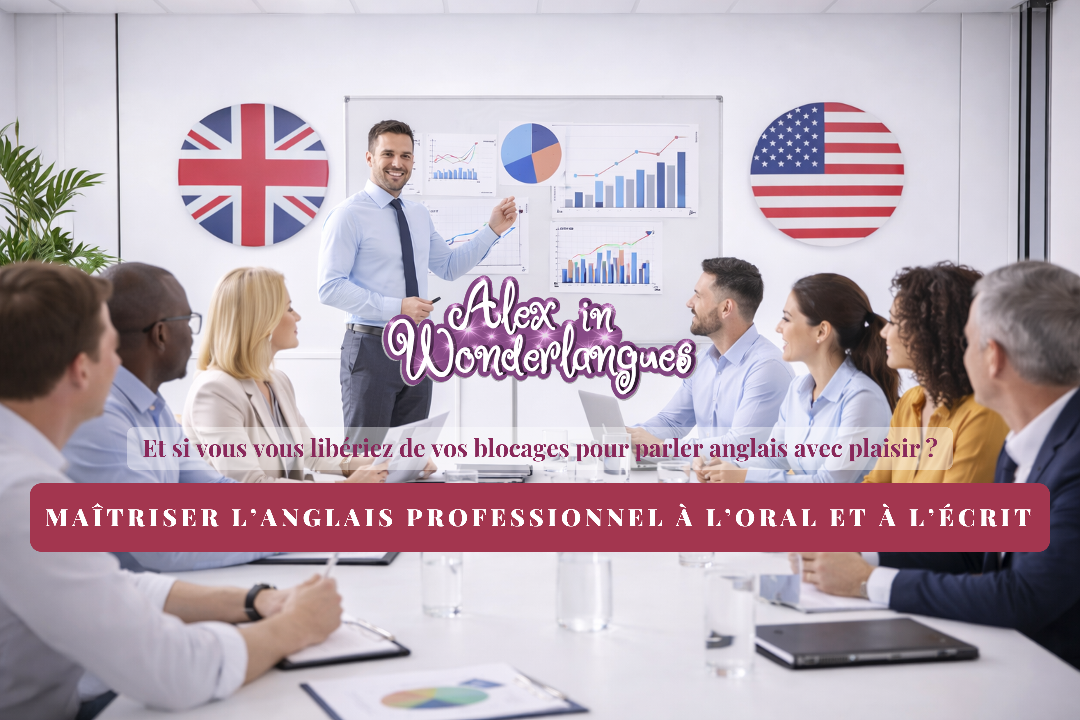 Maîtriser l’anglais professionnel à l’oral et à l’écrit - 60h