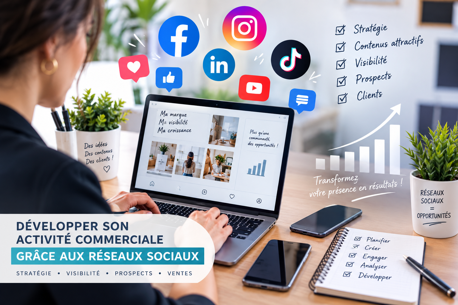 Développer son activité commerciale grâce aux réseaux sociaux
