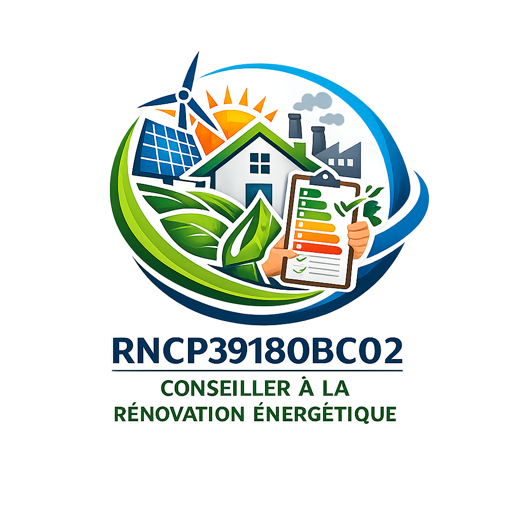 Conseiller à la rénovation énergétique -  RNCP39180BC02 - TP Chargé d'accompagnement à la rénovation énergétique du Batiment