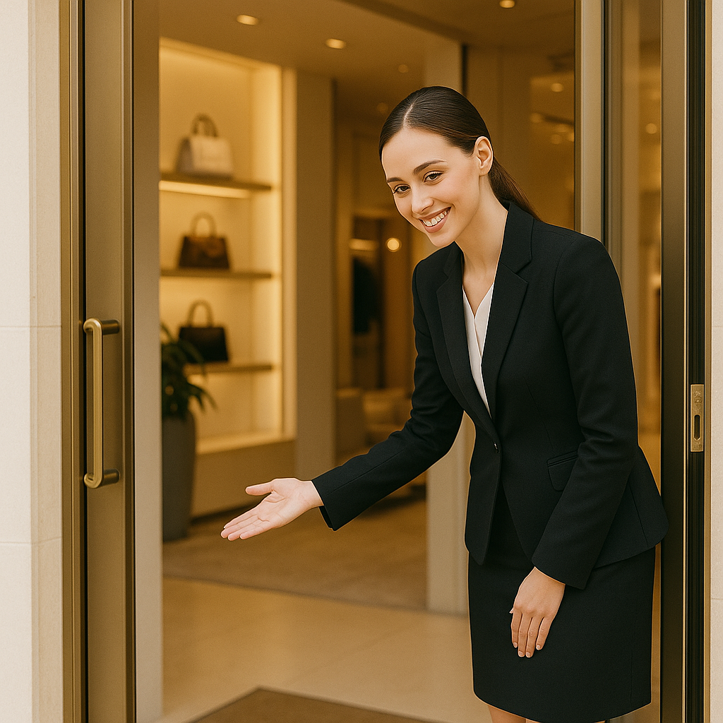 Accueil clientèle de luxe « retail »