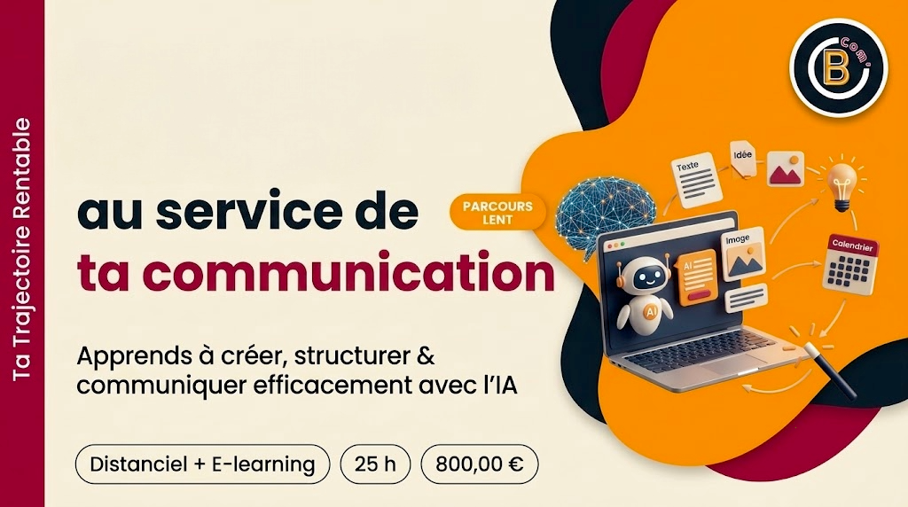 Exploiter l'intelligence artificielle pour sa communication digitale  - PARCOURS LENT