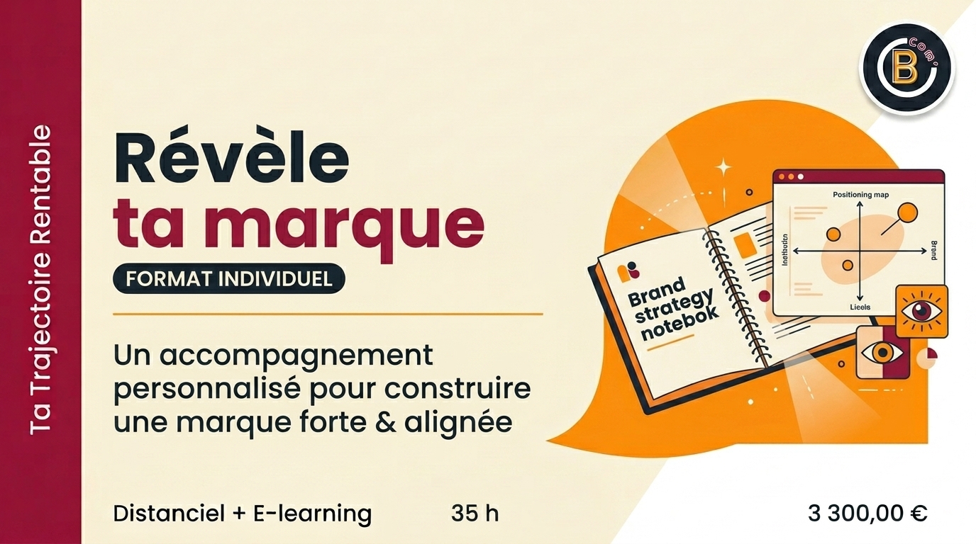 Révèle ta marque | Structurer son positionnement et sa stratégie de communication digitale - FORMAT INDIVIDUEL