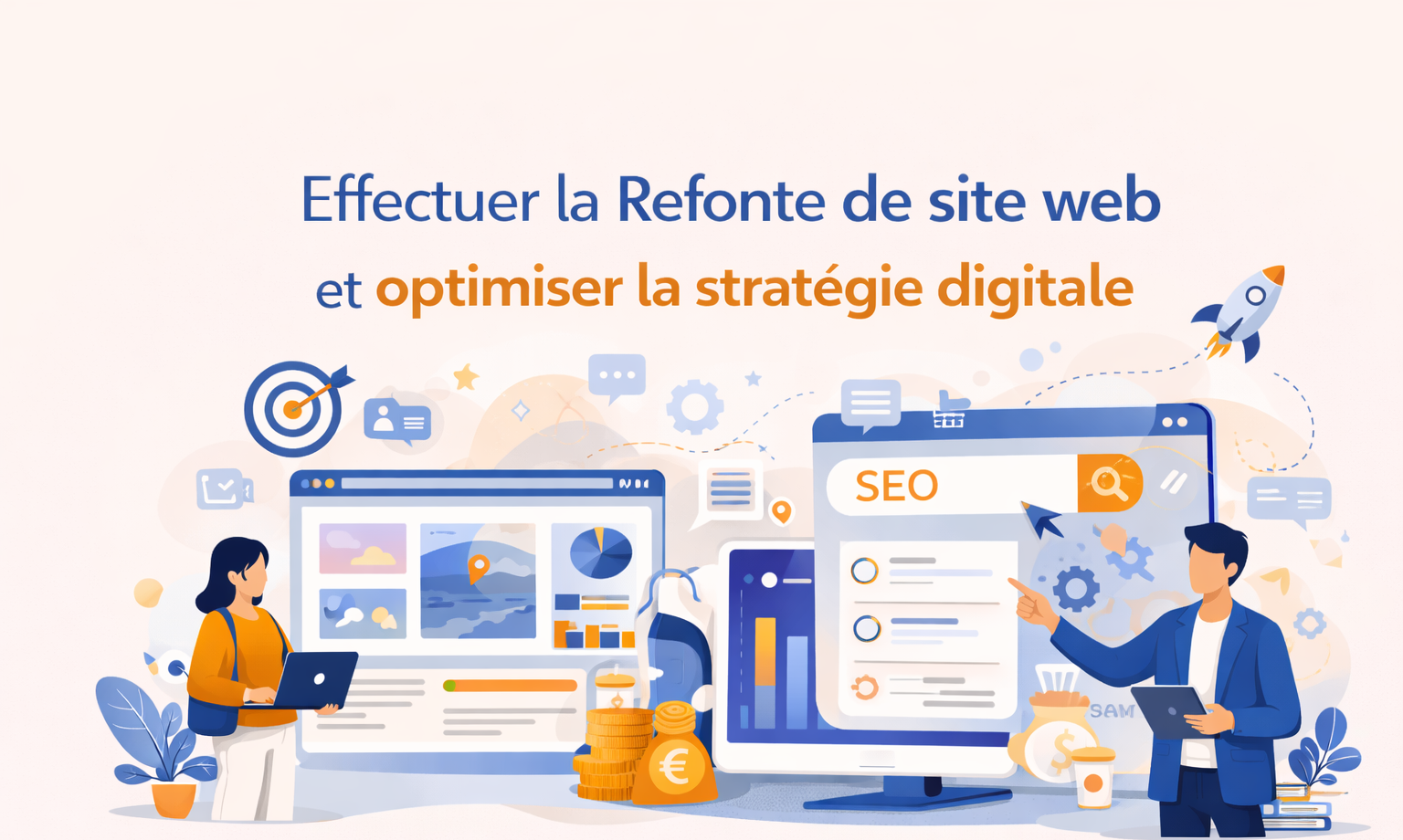 Effectuer la Refonte de site web et optimiser la stratégie digitale