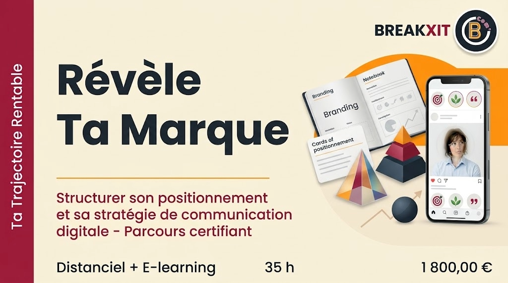 Révèle ta marque | Structurer son positionnement et sa stratégie de communication digitale -  Parcours certifiant