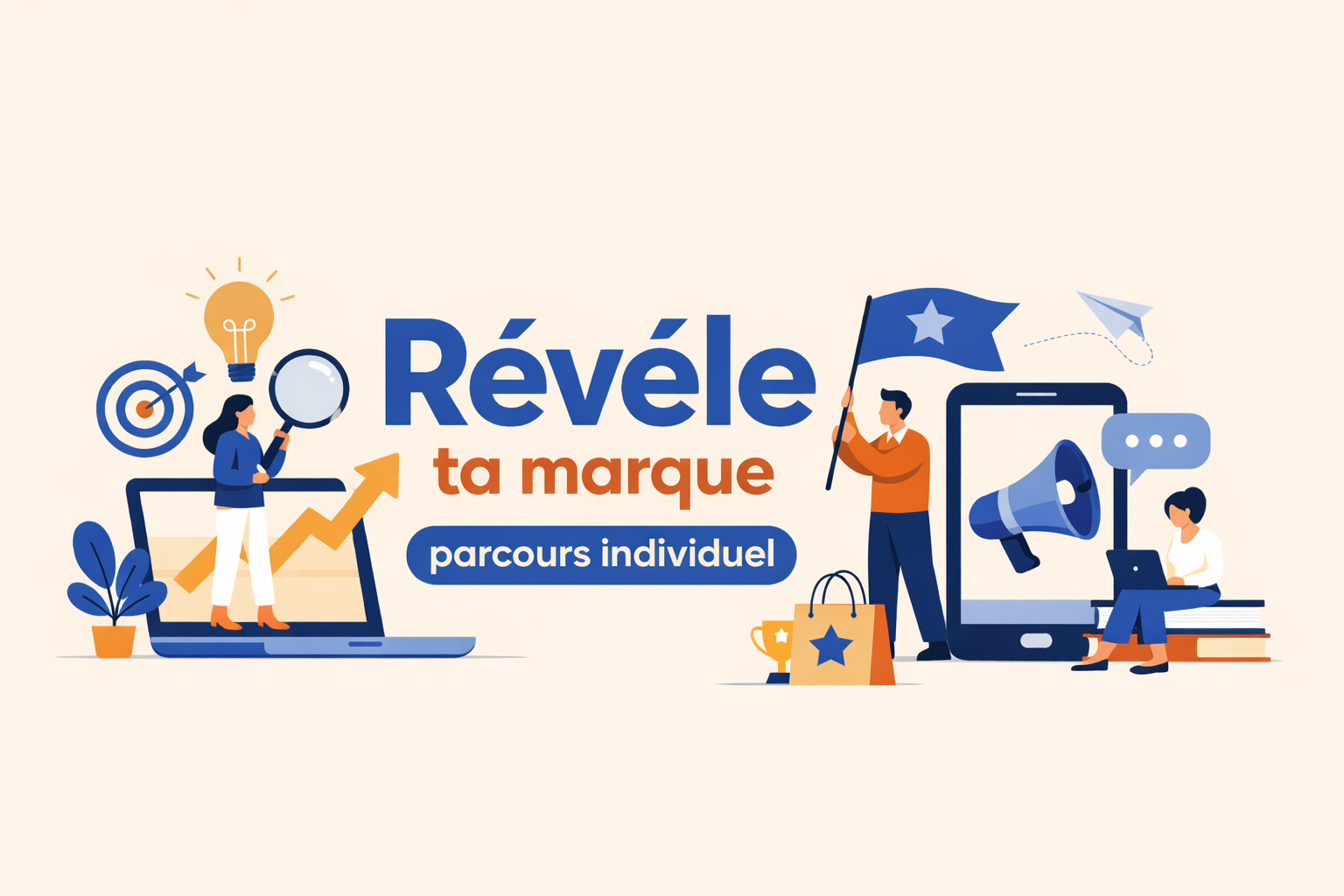 Révèle ta marque – Accompagnement stratégique personnalisé | Structurer son positionnement et sa stratégie de communication digitale - FORMAT INDIVIDUEL