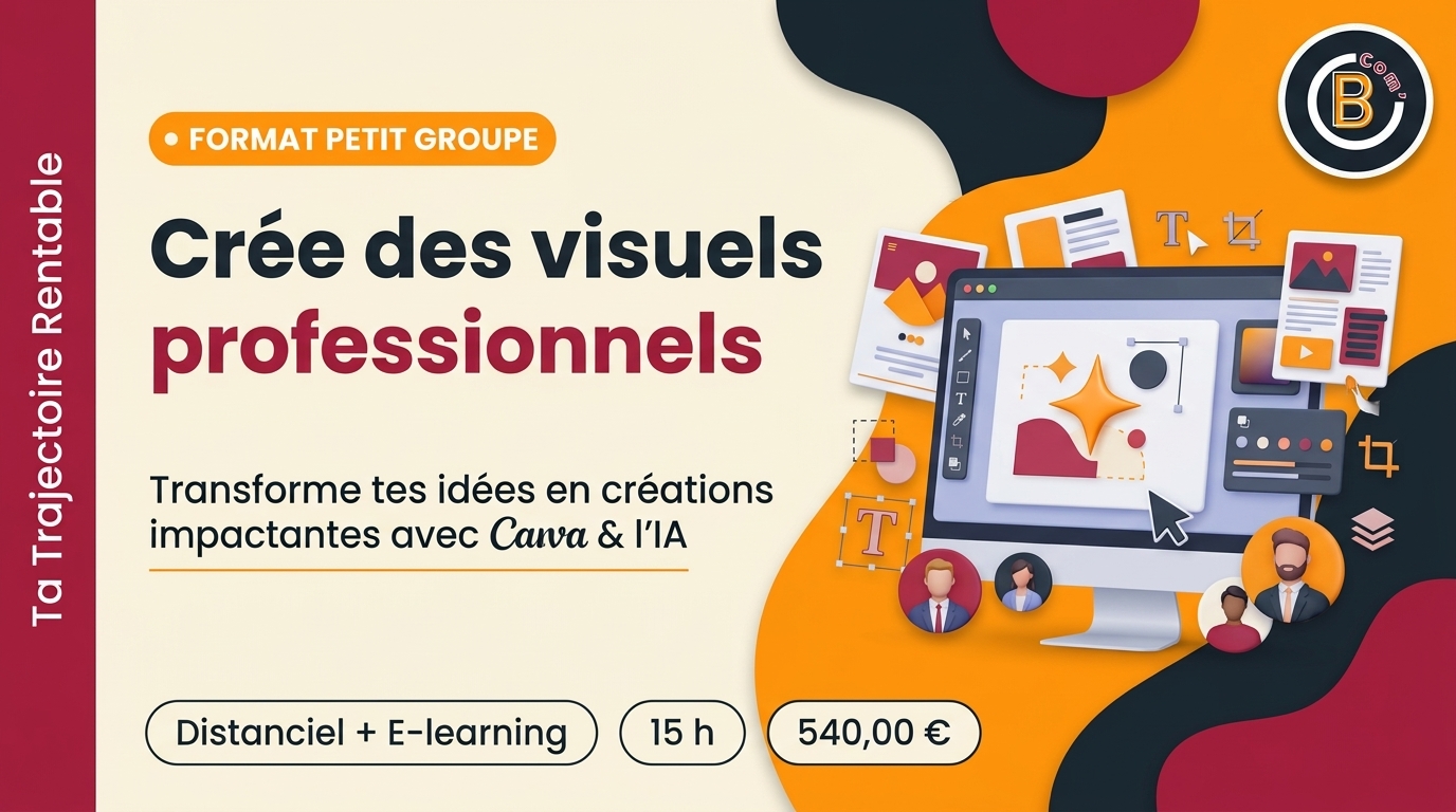 Créer des visuels professionnels avec Canva & l’IA- FORMAT PETIT GROUPE