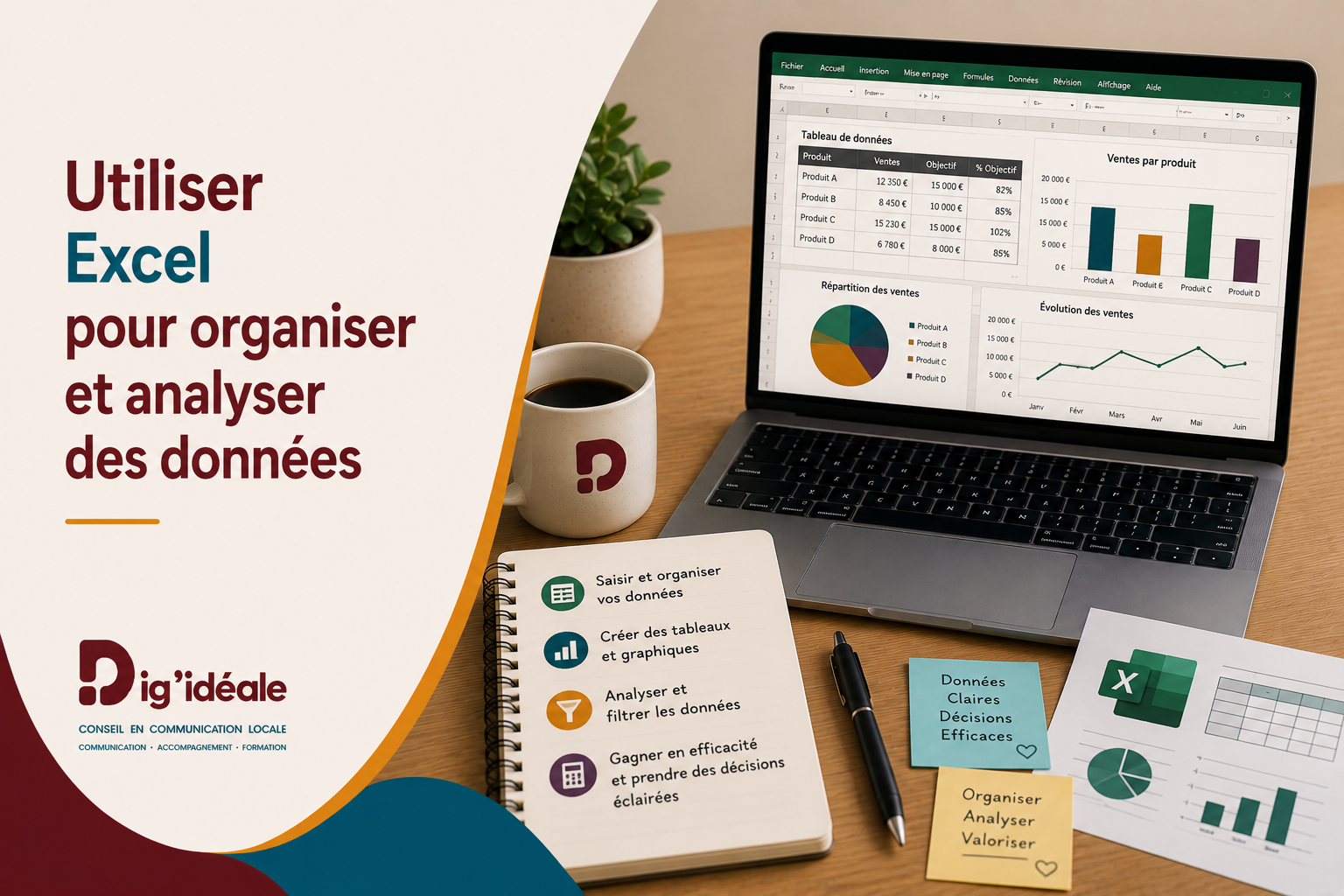Utiliser Excel pour organiser et analyser des données